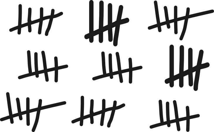 Eine einfache Strichliste