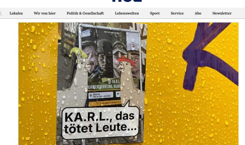 Screenshot noz.de, abgerufen am 5. Juni 2026