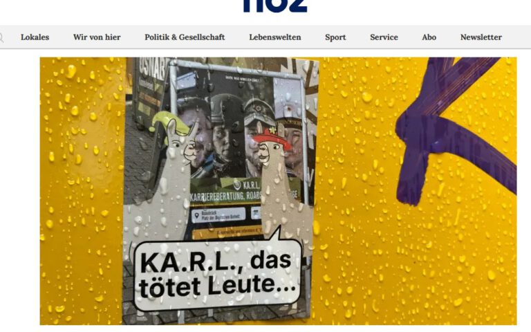 Screenshot noz.de, abgerufen am 5. Juni 2026